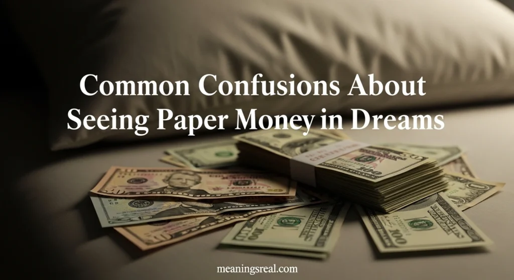 Common Confusions About Seeing Paper Money in Dreams