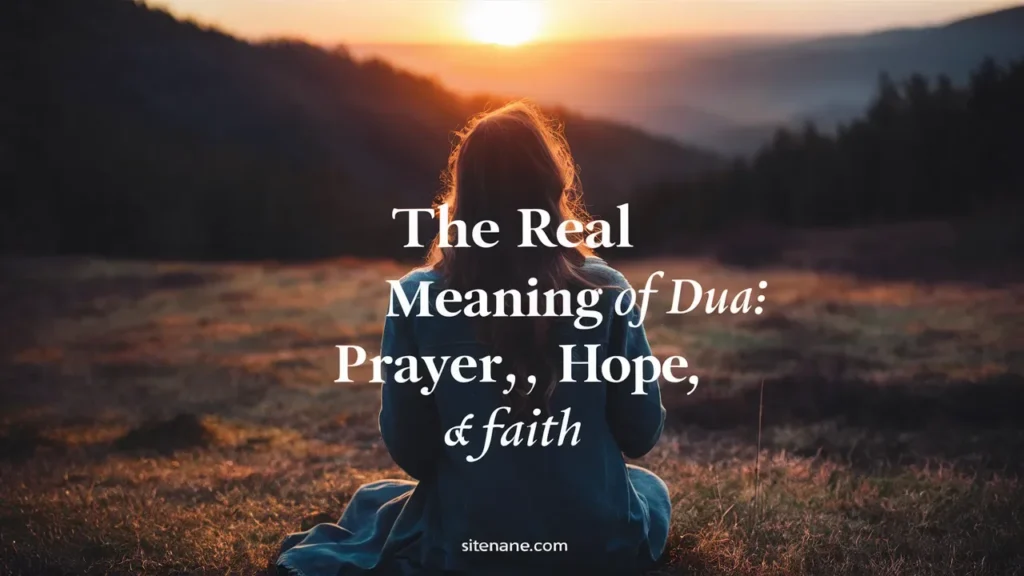 The Real Meaning of Dua: Prayer, Hope, and Faith