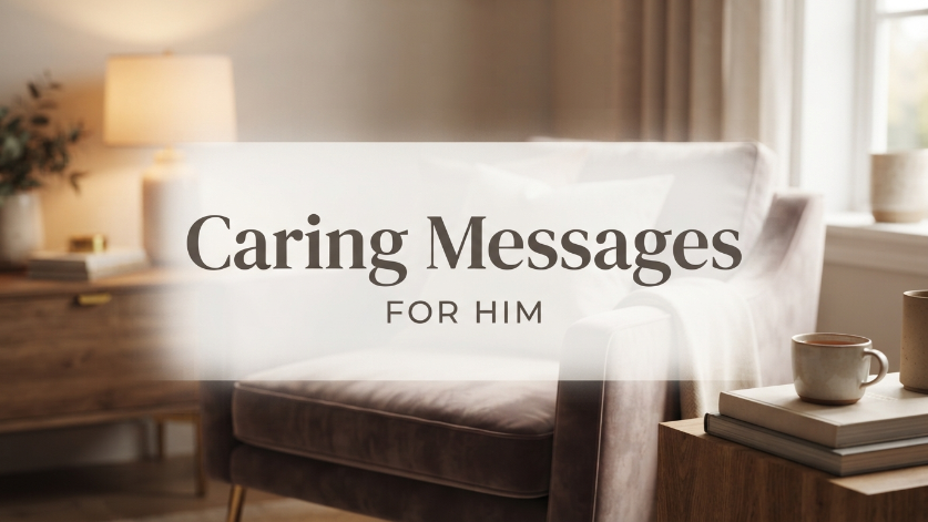 Caring Messages for Him