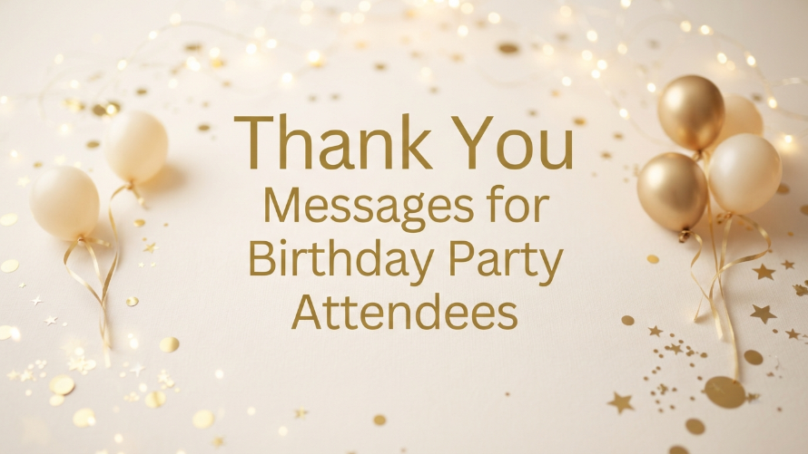 Thank You Messages for Birthday Party Attendees