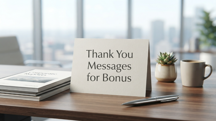 Thank You Messages for Bonus