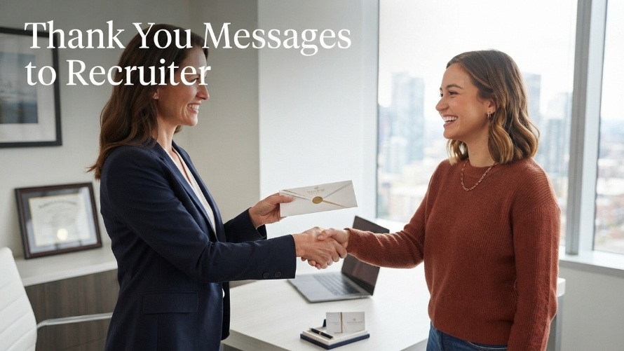 Thank You Messages to Recruiter