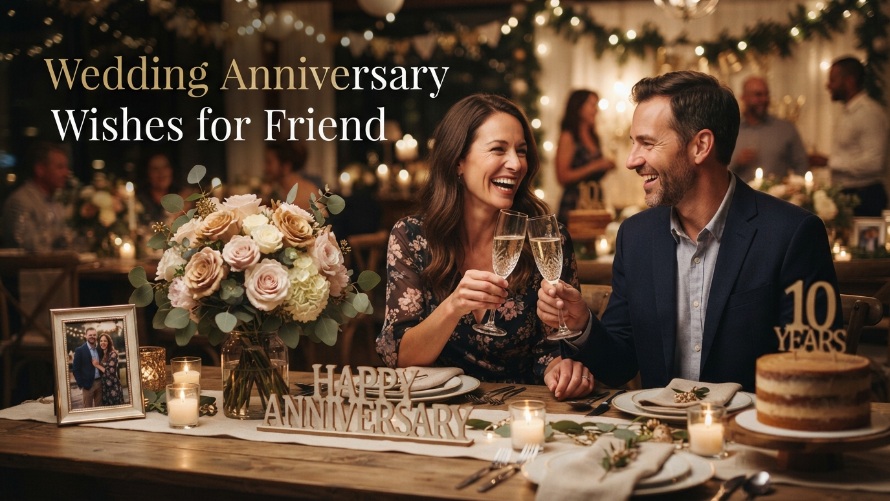 Wedding Anniversary Wishes for Friend