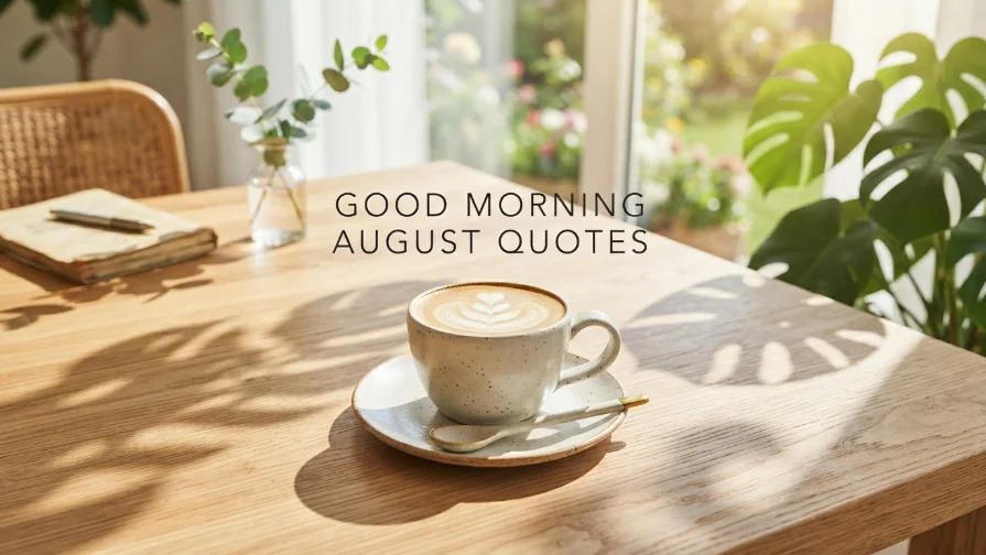 Good Morning August Quotes