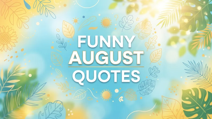 Funny August Quotes 