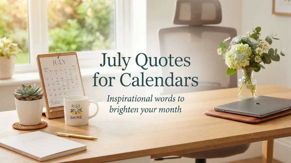July Quotes for Calendars