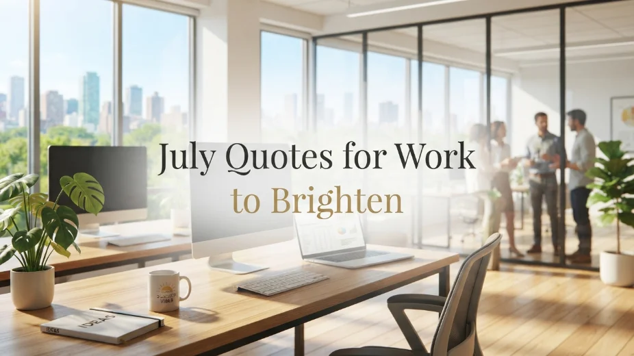 July Quotes for Work to Brighten