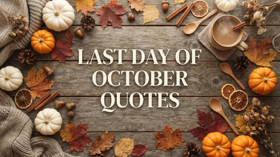 Last Day of October Quotes