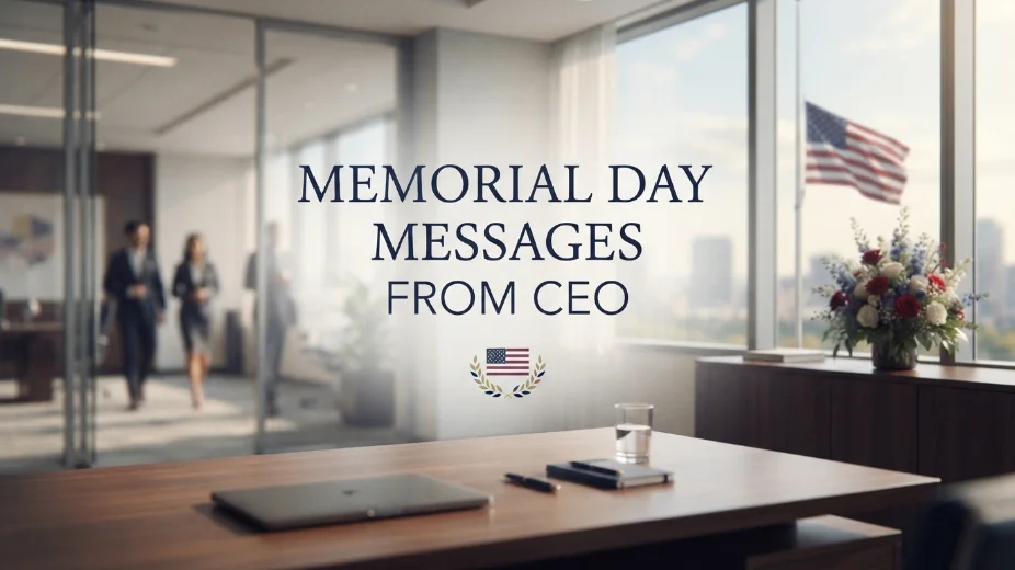Memorial Day Messages From CEO