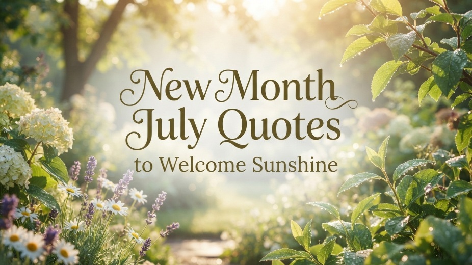 New Month July Quotes to Welcome Sunshine,