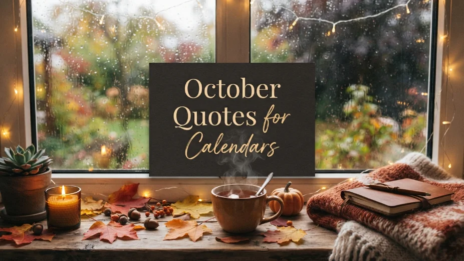 October quotes for calendars