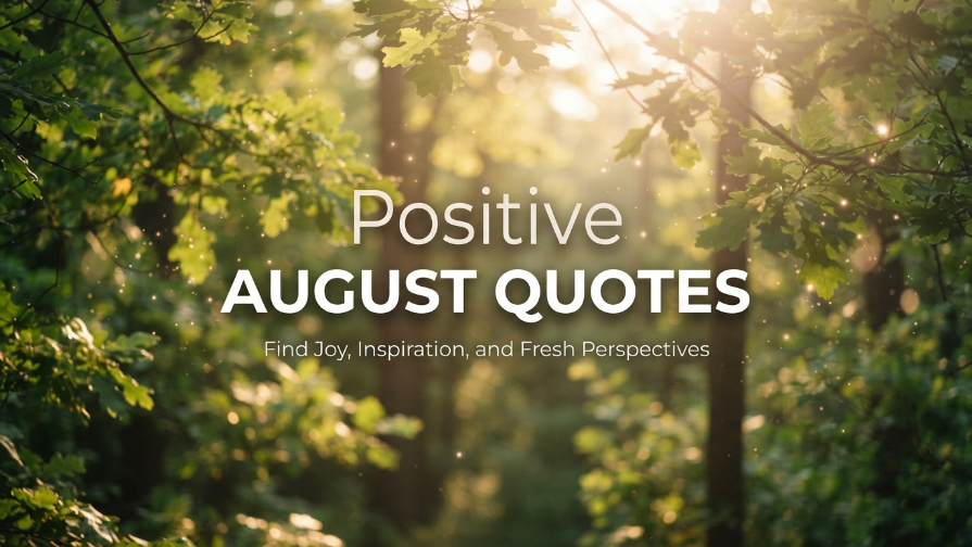 Positive August Quotes
