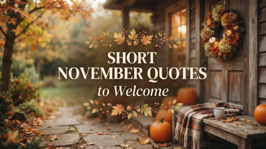 Short November Quotes to Welcome