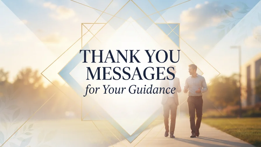 Thank You Messages for Your Guidance