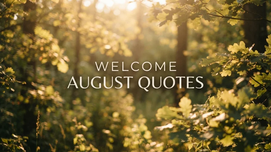 Welcome August Quotes 