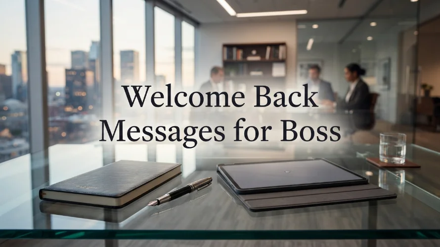 Welcome Back Messages for Boss