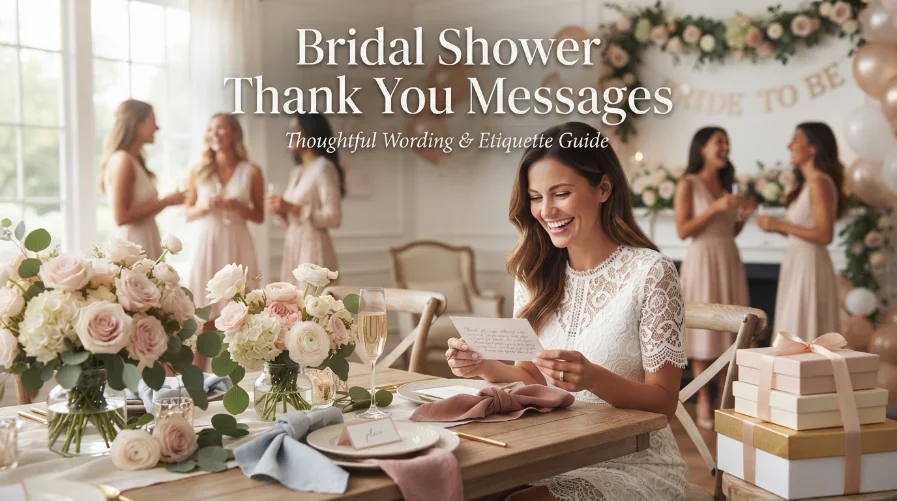 Bridal Shower Thank You Messages