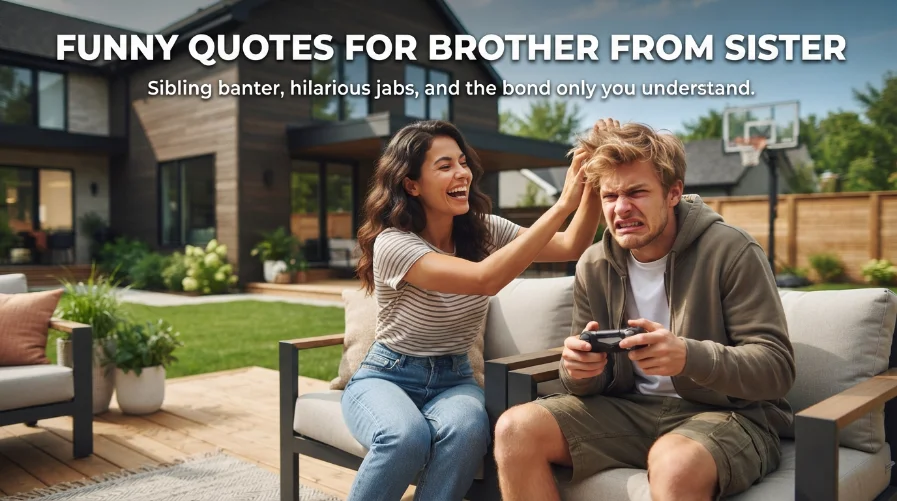 Funny Quotes for Brother From Sister