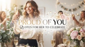 Proud of You Quotes for Her to Celebrate
