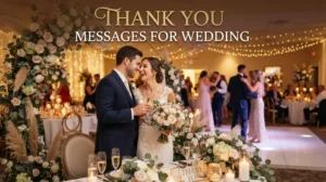 Thank You Messages for Wedding 